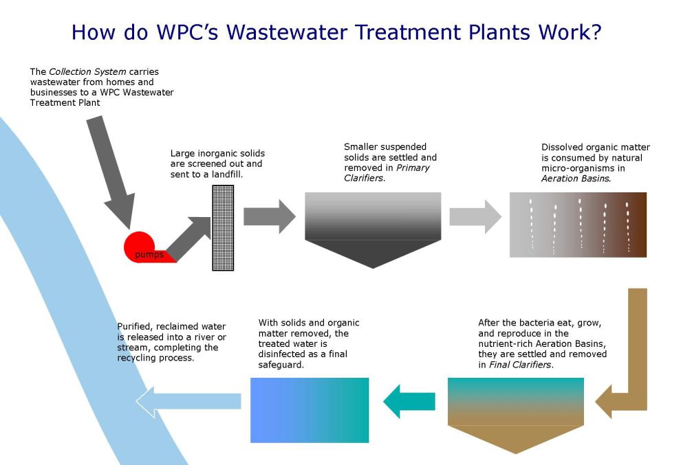 Graphic of Wastewater Treatment Process