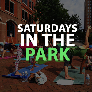 Image that reads "Saturdays in the Park"