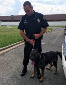 HPD Officer Chad and his dog Axle