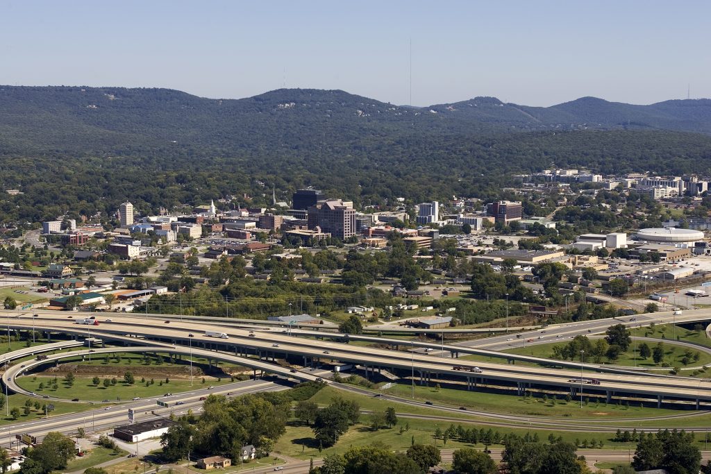 Aerial photo of Downtown Huntsville