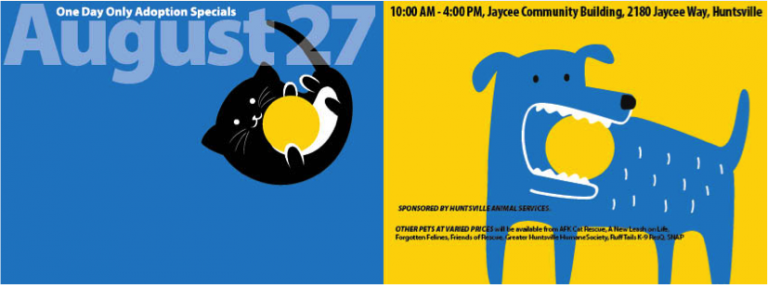 Community Wide - One Day - Pet Adoption Extravaganza - City of Huntsville