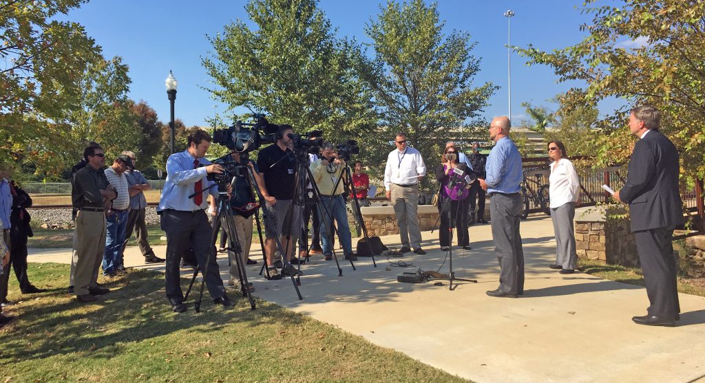 Photo of Greenway news conference