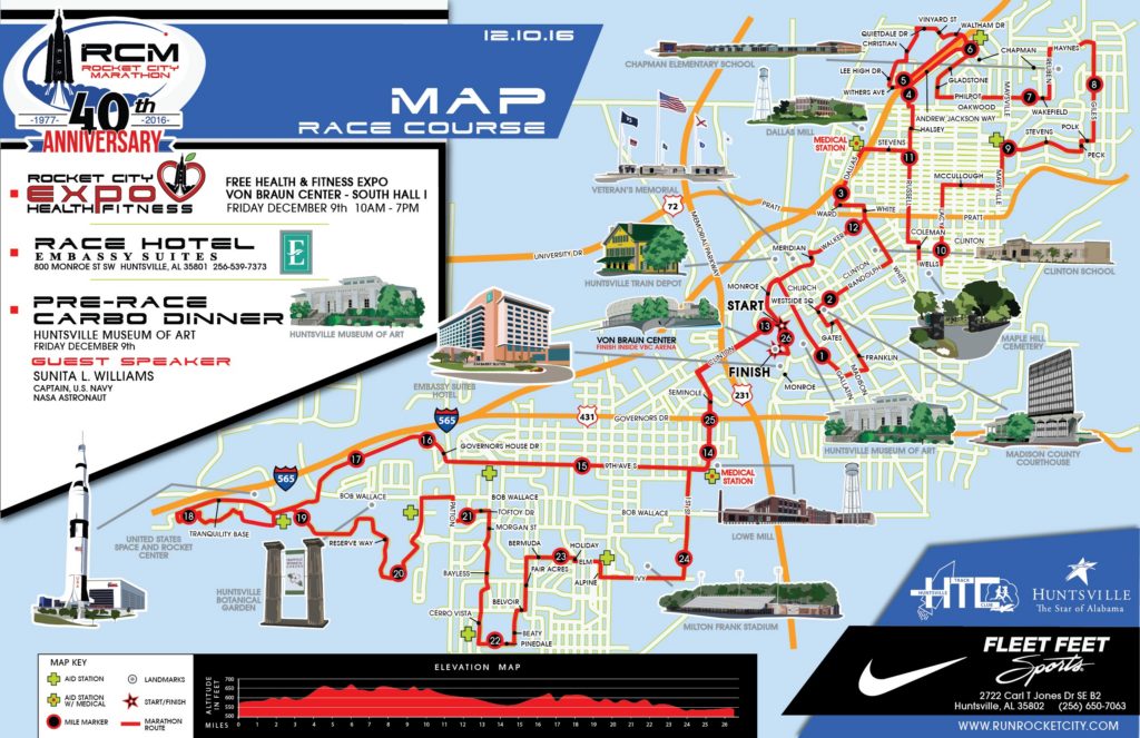 2016 Rocket City Marathon City of Huntsville