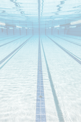 Underwater picture of pool lap lanes