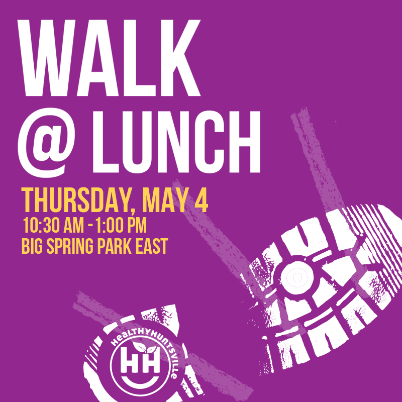 walk at lunch poster with event information