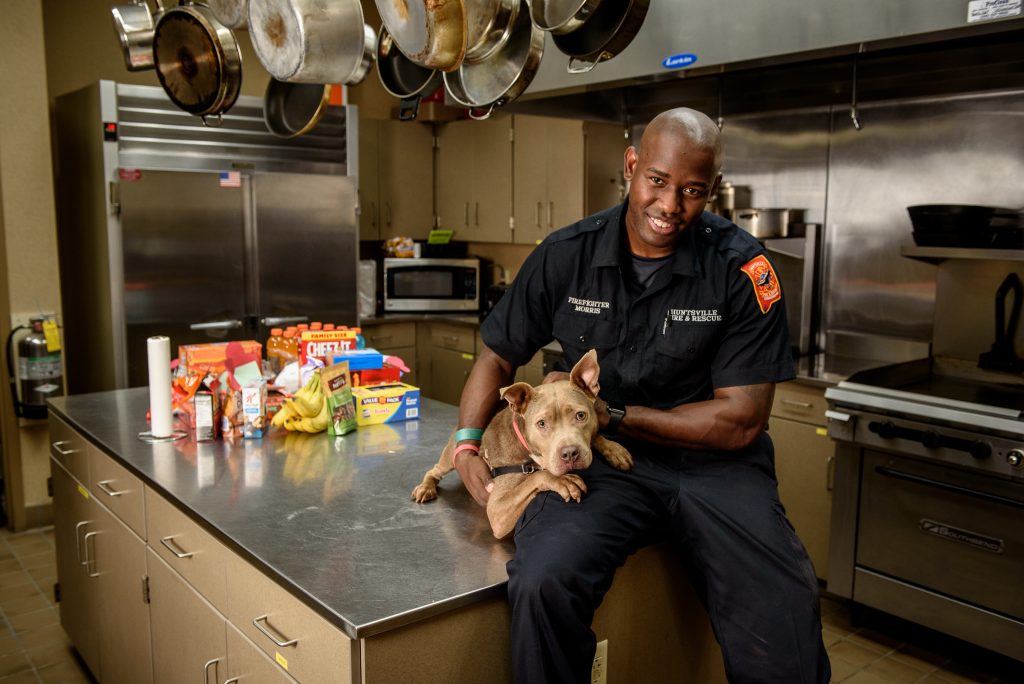 ADOPTED - Kate with Firefighter Morris