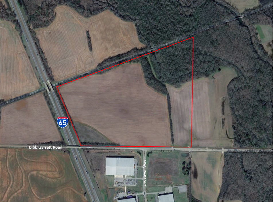 Aerial photo of the plant location for BOCAR near I-65 and I-565