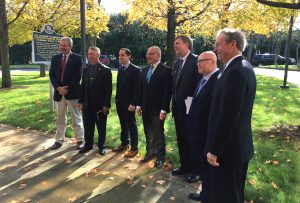 Photo of BOCAR executives with Mayor Battle and regional leaders