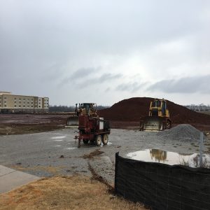 Construction begins on new buildings at Redstone Gateway.