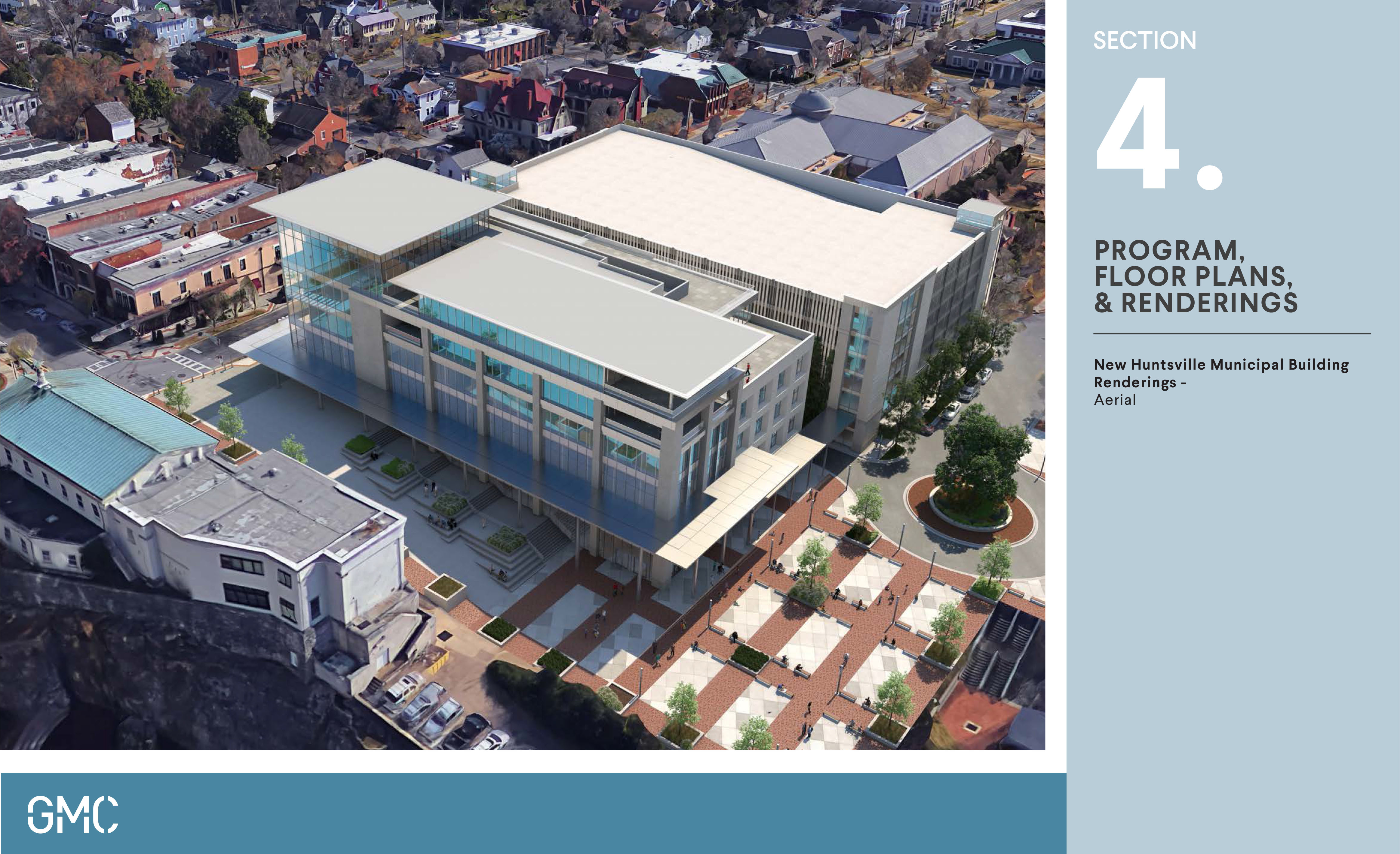 Concept of Huntsville City Hall site