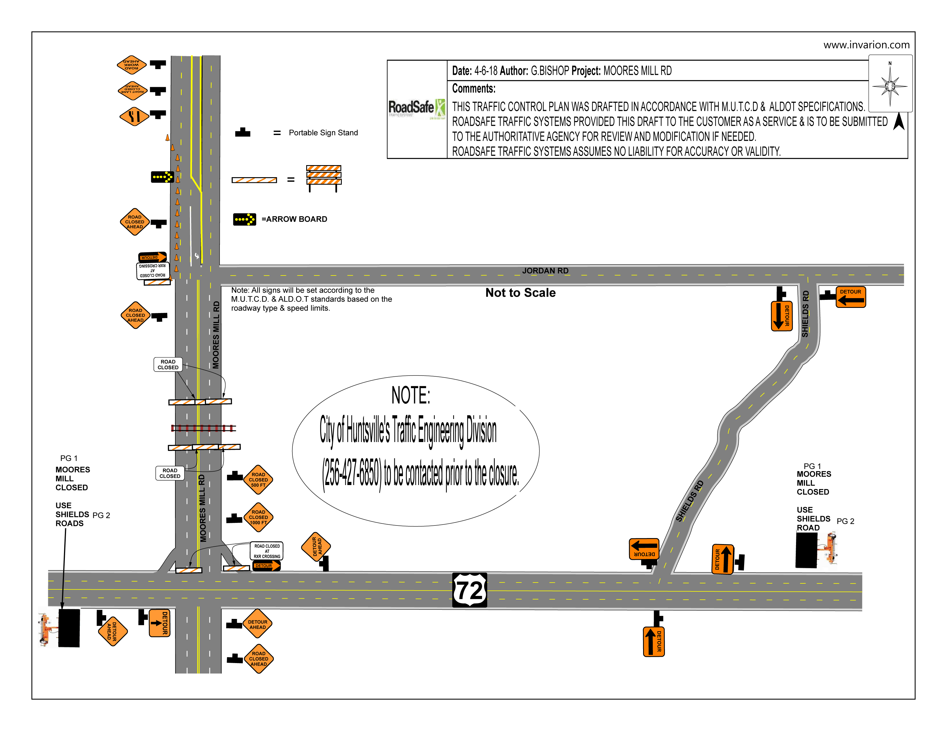 Moores Mill Road Closure Extended through April 26 City of Huntsville