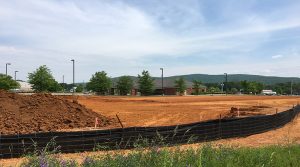 Construction begins on a commercial building in Hampton Cove