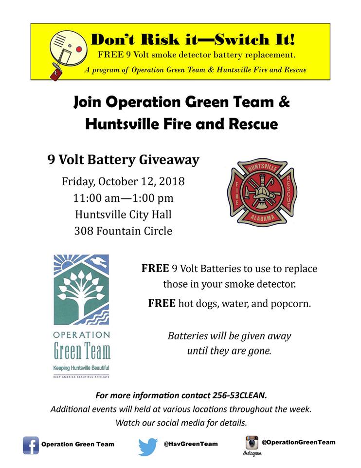 battery giveaway flyer