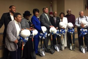 Photo of Councill alumni and leaders at groundbreaking