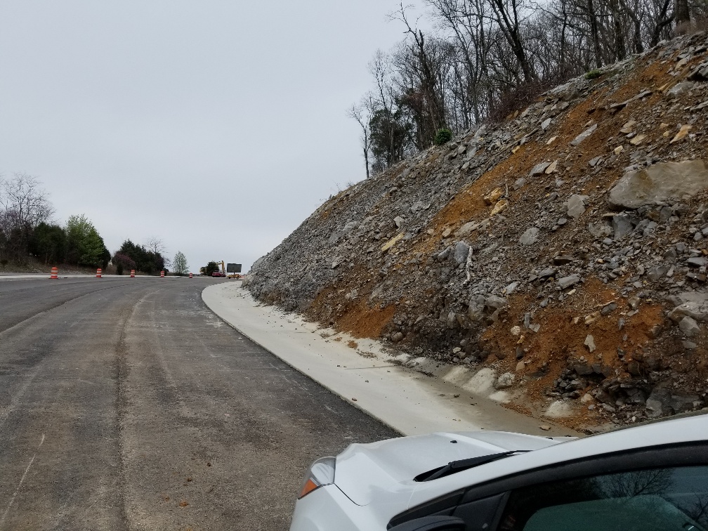 Paved road on Cecil Ashburn