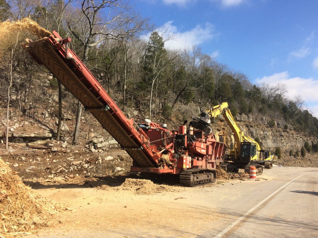 Photo of bulldozer in roadwork