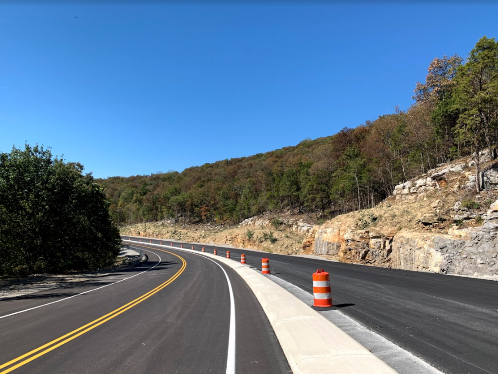 Two Cecil Ashburn Road lanes open in each direction