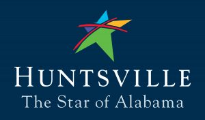 City of Huntsville logo on dark background