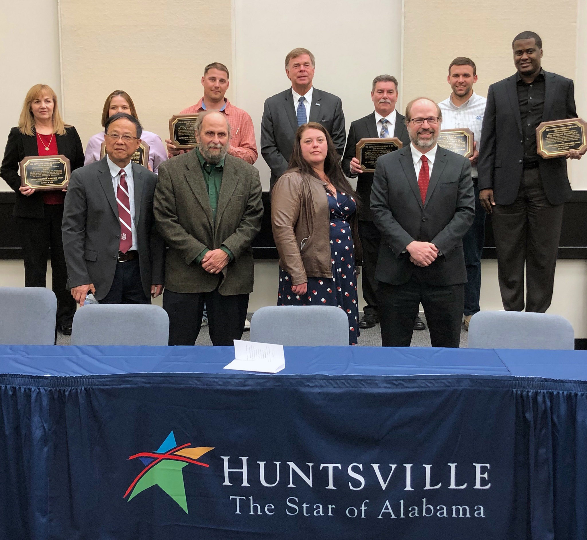 Photo of recipients of 2019 air pollution control awards