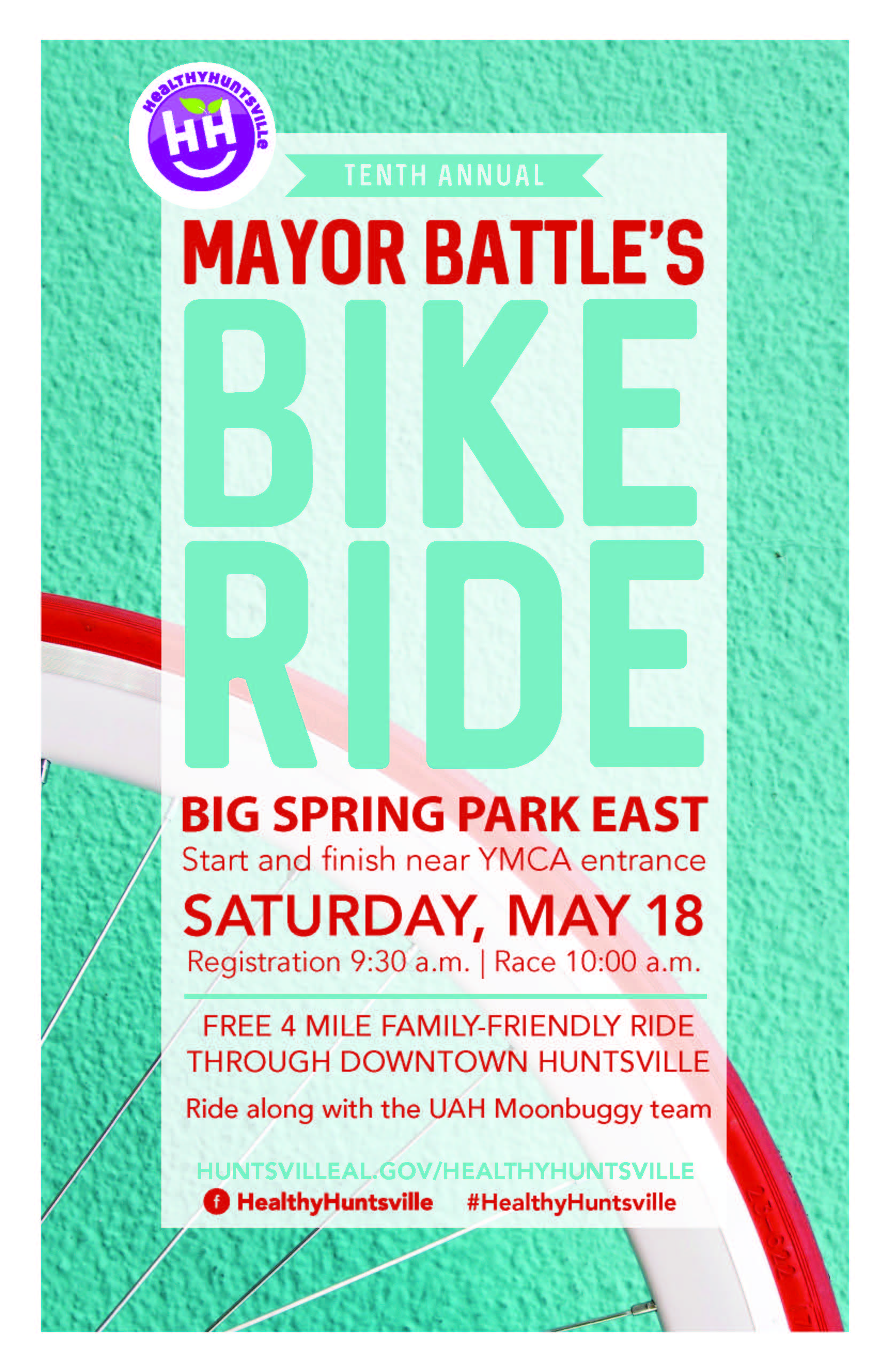 poster of the 2019 Mayor's Bike Ride