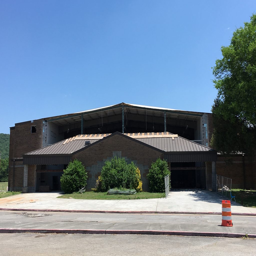 Front of the Johnson Legacy Complex