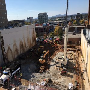 Instagram photo of new hotel, Curio, construction