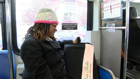 Image for Public Transit Honors Rosa Parks with Seat Dedication, Free Bus Rides