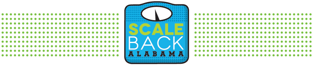 Graphic image of a scale for the Scale Back Alabama program