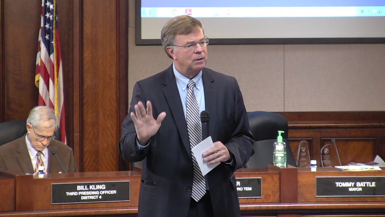 COVID19 Update Mayor Battle Addresses City Council and Public March