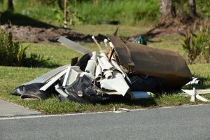 curbside debris