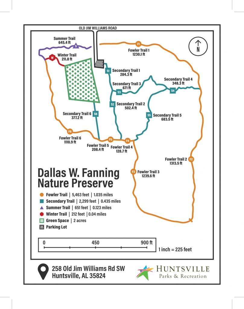 Fanning Preserve Trail Map 