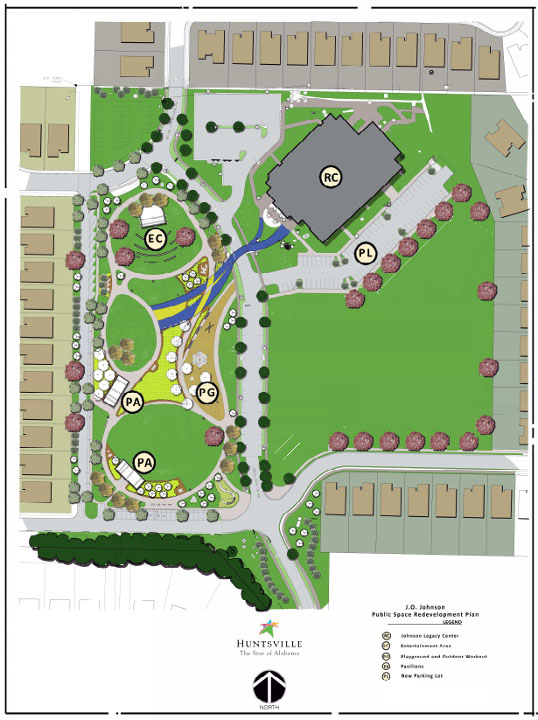 graphic of design of new Johnson Legacy Park