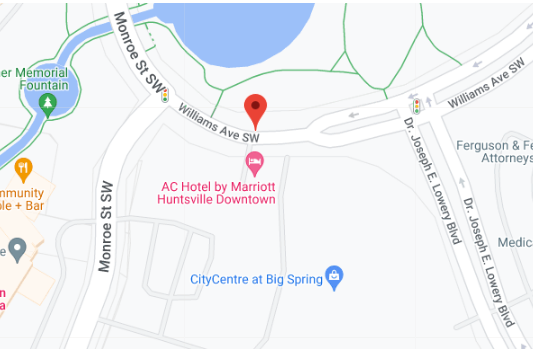 A map showing a planned closure on Williams Avenue