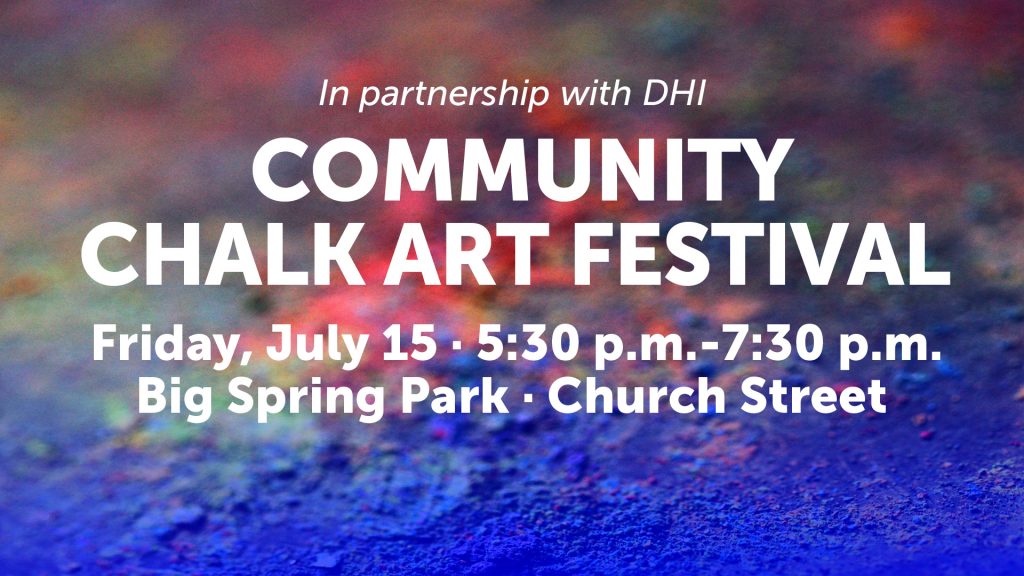 A graphic that says Community Chalk Art Festival