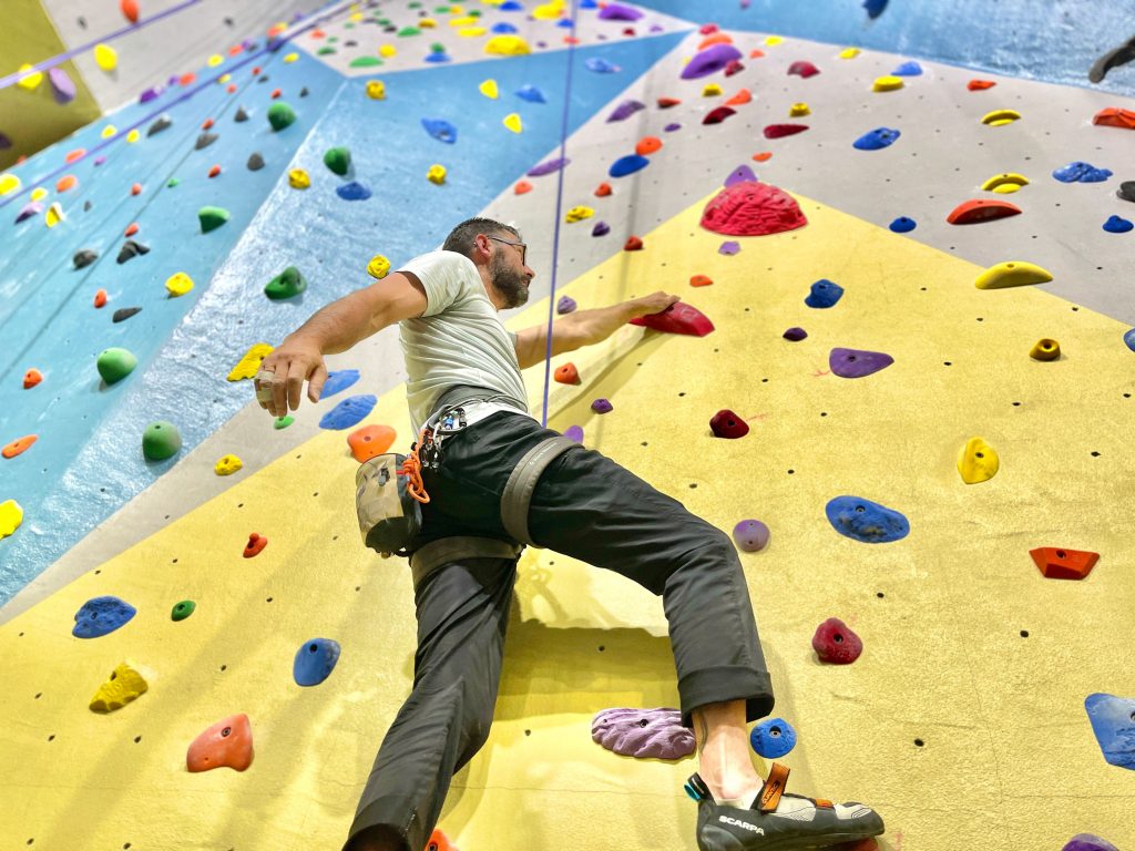 Rock climbing is one of many activities offered at the Johnson Legacy Center.