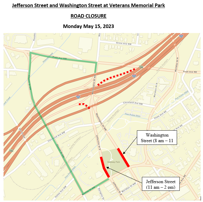 Street closures to impact downtown Huntsville access from I-565