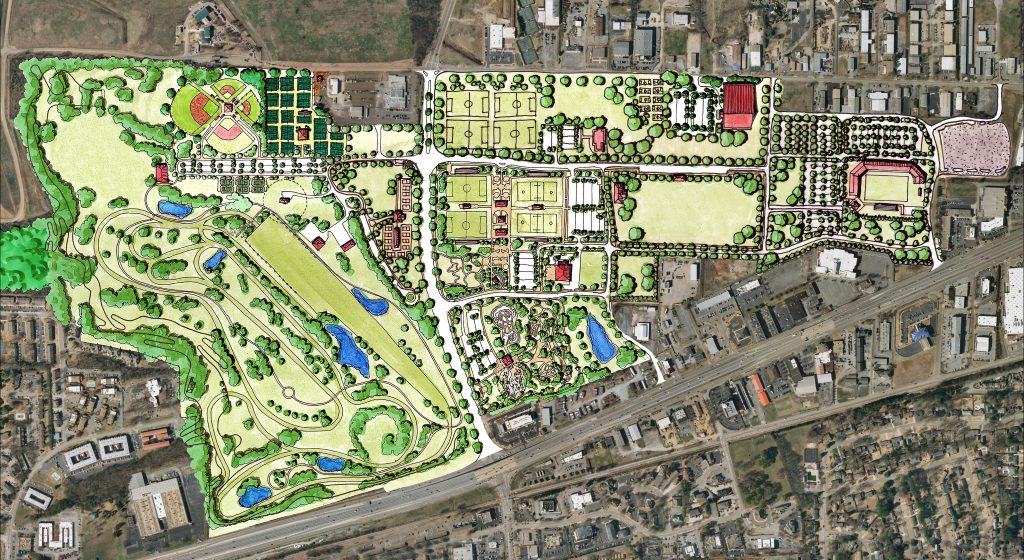 Master plan rendering for John Hunt Park 