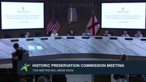 Image for Huntsville Historic Preservation Commission Meeting – June 2024