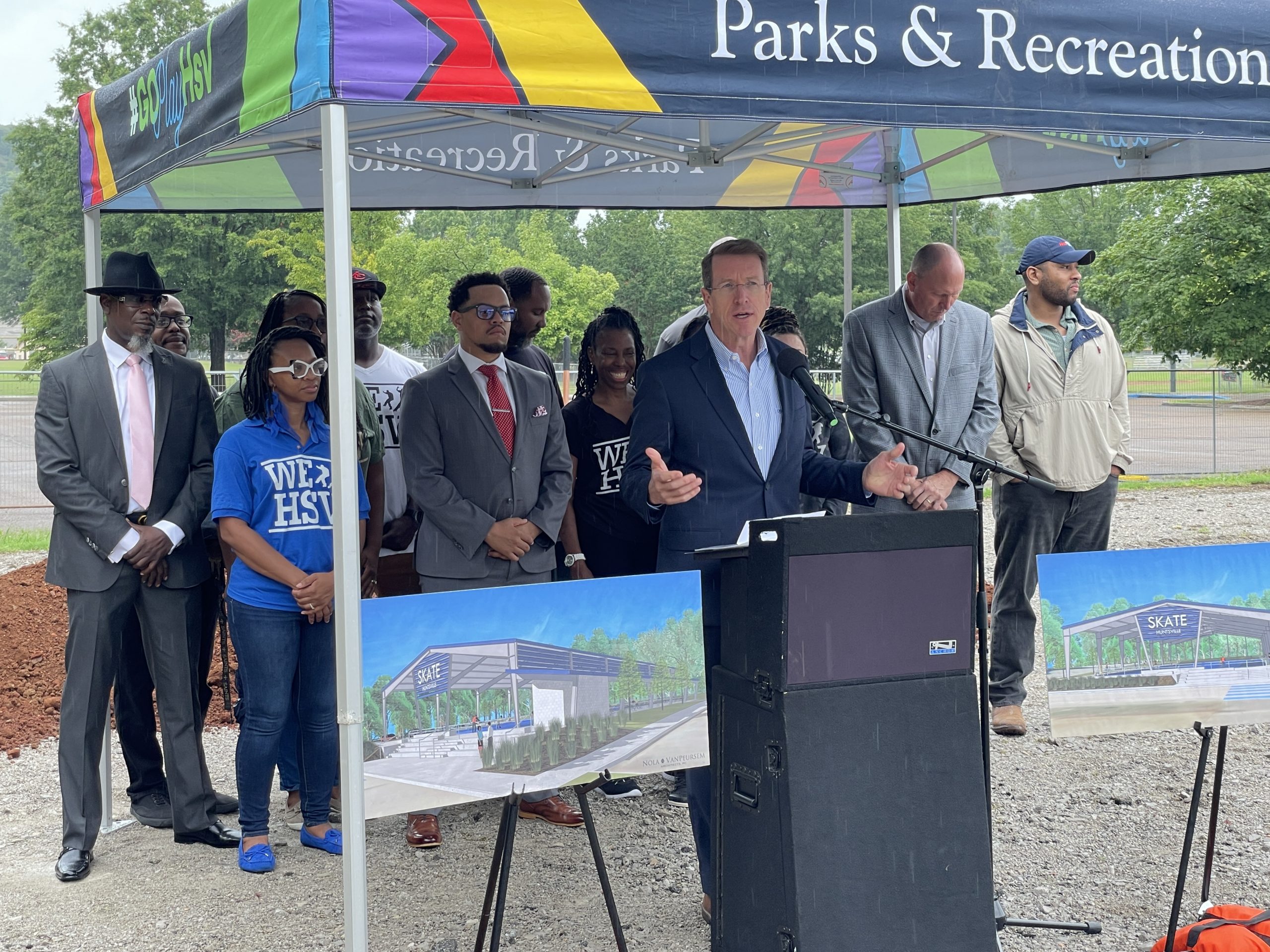 Ground broken on new Stoner Park Skating Rink City of Huntsville