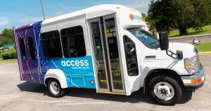 Photo of a Huntsville Transit Access bus