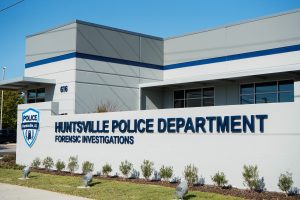 Exterior shot of HPD Crime Scene and Evidence Warehouse Complex