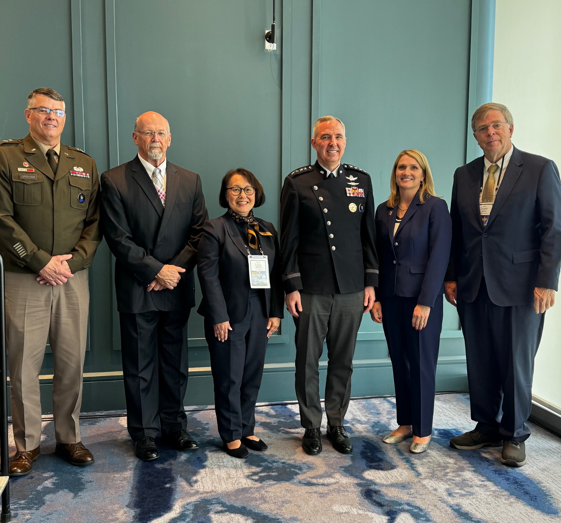 Gen. Stephen Whiting, Maj. Gen. Terry Grisham and Huntsville and Madison leaders