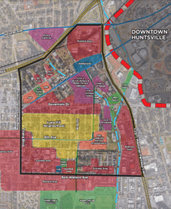graphic of map of Mill Creek District
