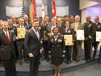 Click to view Team Redstone Honored at Pentagon with Army Community Partnership Award