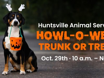 Click to view Enjoy a ‘barking’ good time at Huntsville Animal Services’ Howl-o-ween Trunk or Treat
