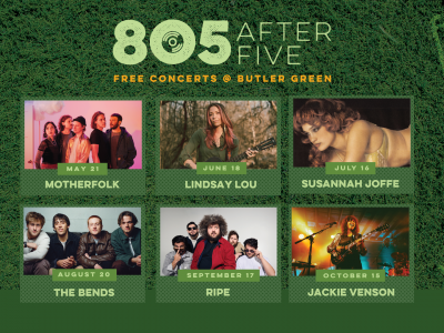 Click to view Huntsville Music Office & Downtown Huntsville, Inc. announce full 2026 lineup for 805 After Five series