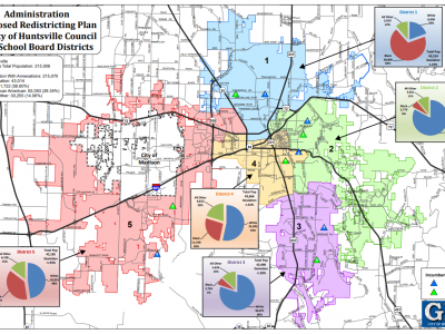 Click to view Huntsville moves forward with new redistricting plan