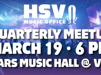Click to view Huntsville Music Office to host Quarterly Meetup March 19