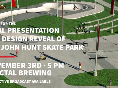 Click to view Save the Date: City of Huntsville, Team Pain to reveal John Hunt Park skatepark design