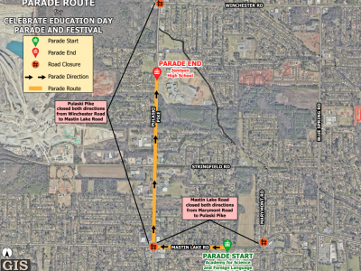 Click to view Plan ahead for road closures during Celebrate Education Day Parade and Festival